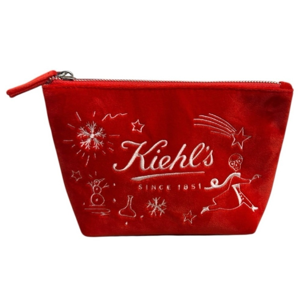 Kiehl’s Limited Edition Cosmetic Bags Travel Makeup Pouch Set Holiday Christmas - Picture 8 of 14